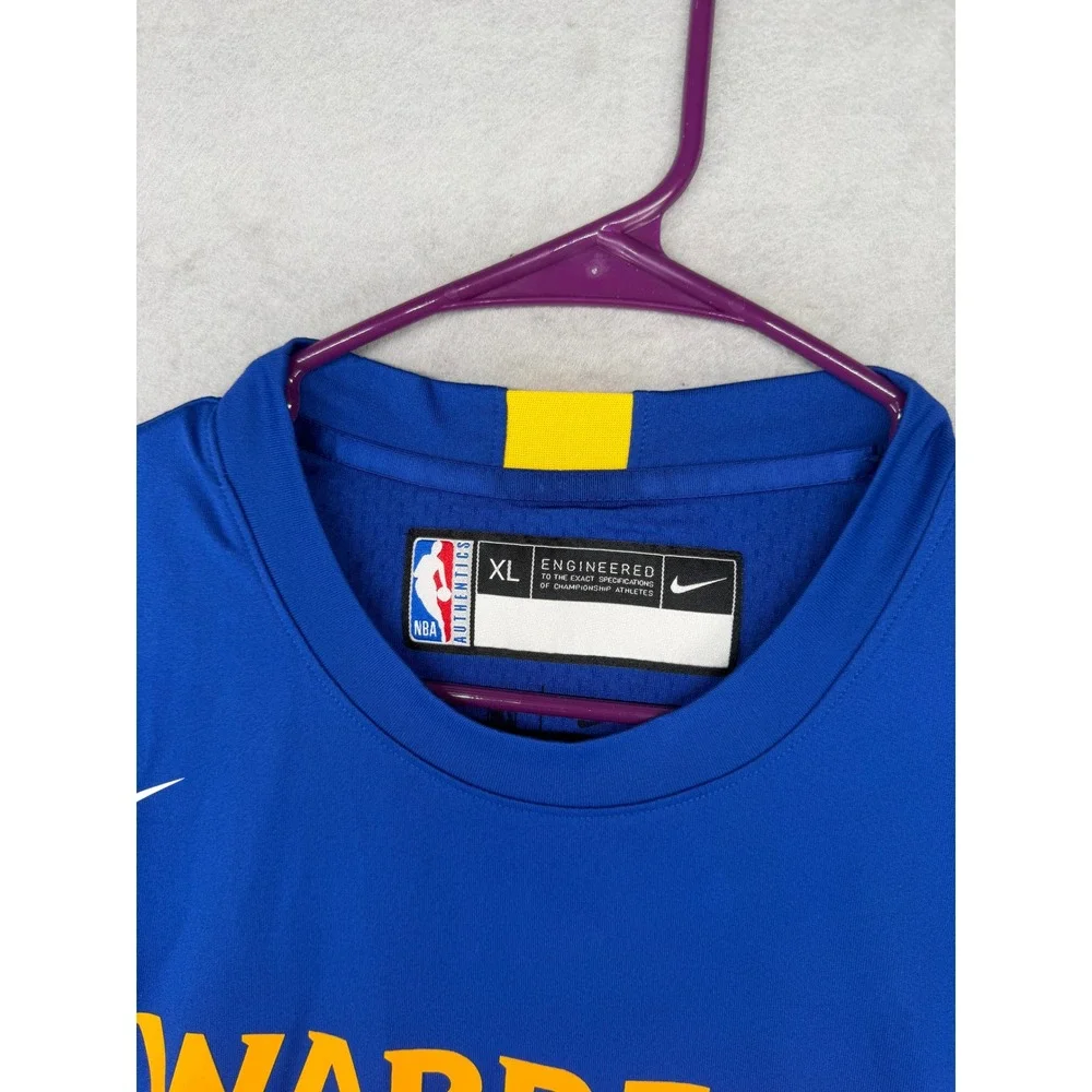 Nike Golden State Warriors NBA Sleeveless Shooting Shirt Blue XL AV0961-495 NWT